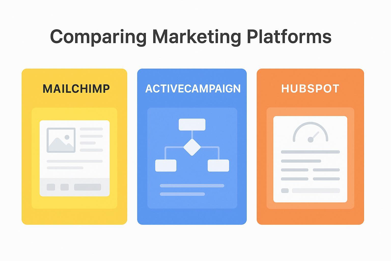 Mailchimp vs ActiveCampaign vs HubSpot (2026)